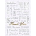 White Thank You Everyday Greeting Card (5"x7")